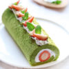 banh bong lan tra xanh cuon kem banh bong lan tra xanh cuon kem